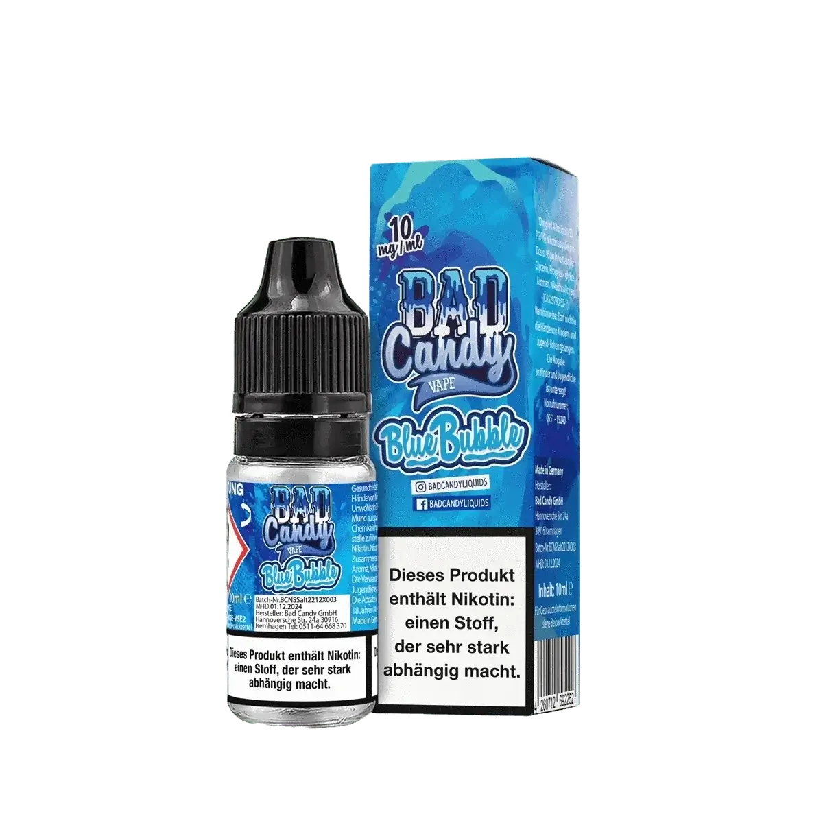 Bad Candy Nikotinsalz Liquid Blue Bubble