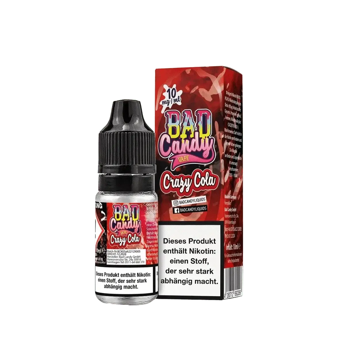 Bad Candy Nikotinsalz Liquid Crazy Cola