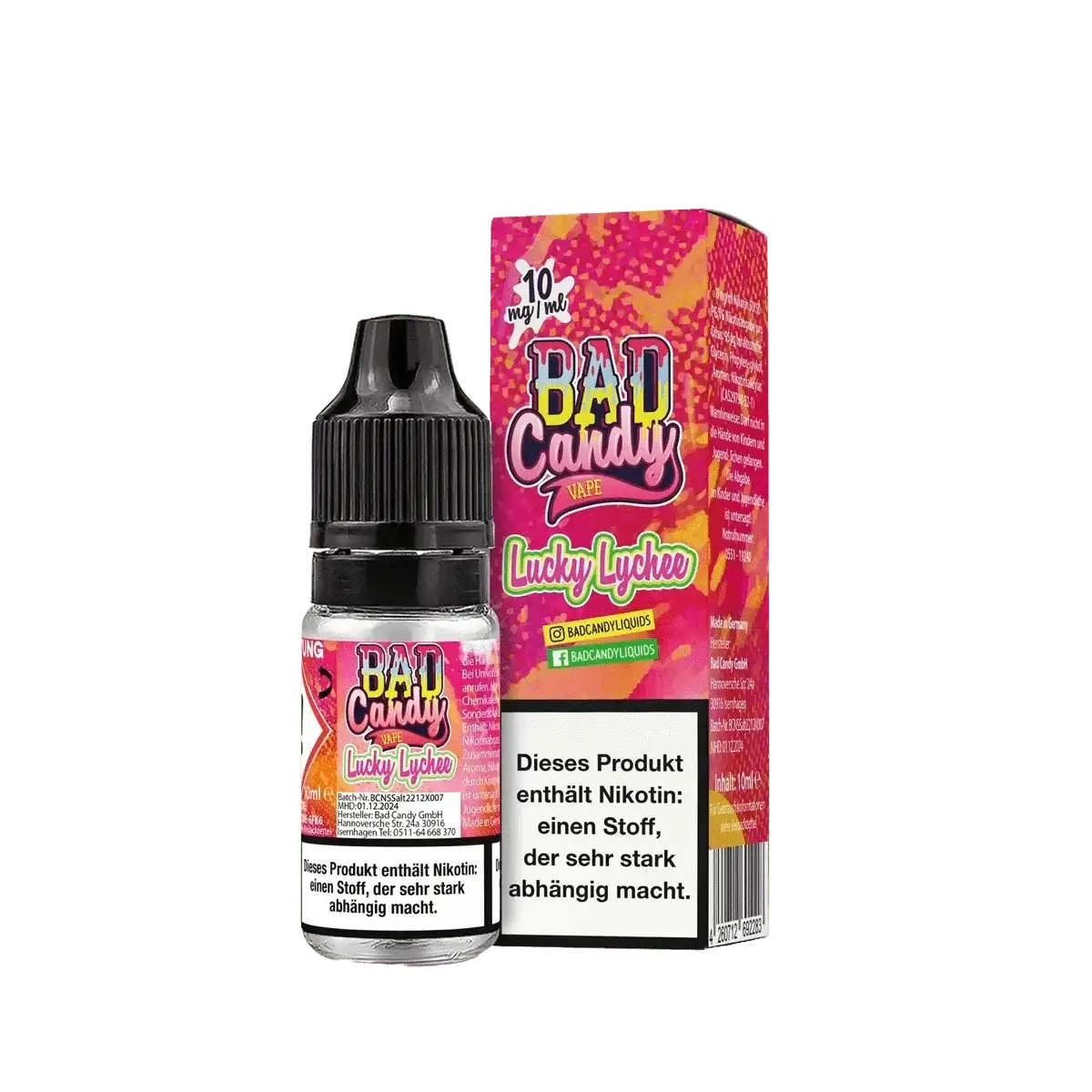 Bad Candy Nikotinsalz Liquid Lucky Lychee