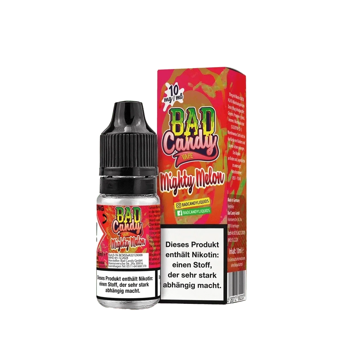 Bad Candy Nikotinsalz Liquid Mighty Melon