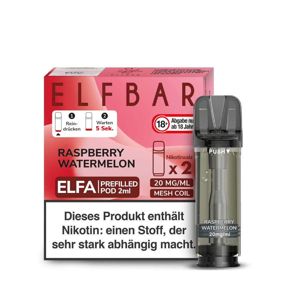 Elfbar ELFA Pod Raspberry Watermelon 2er Pack