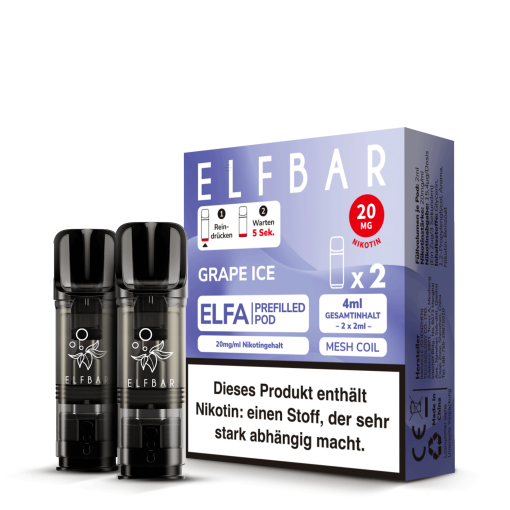 Elfbar ELFA Pod Grape Ice 2er Pack