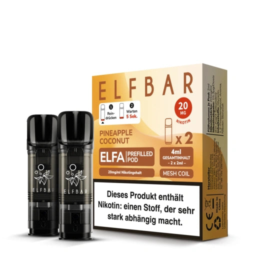 Elfbar ELFA Pod Pineapple Coconut 2er Pack