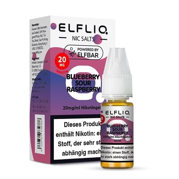 ELFLIQ Blueberry Sour Raspberry 10 ml 20 mg