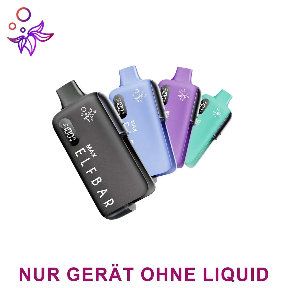 Elfbar MAX Akkuträger in Schwarz mit USB-C