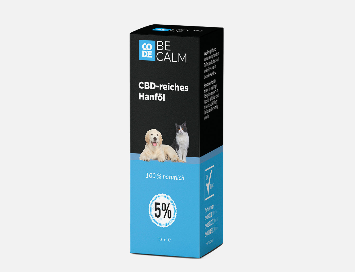 CBD Haustieröl von Code Be Calm 5%