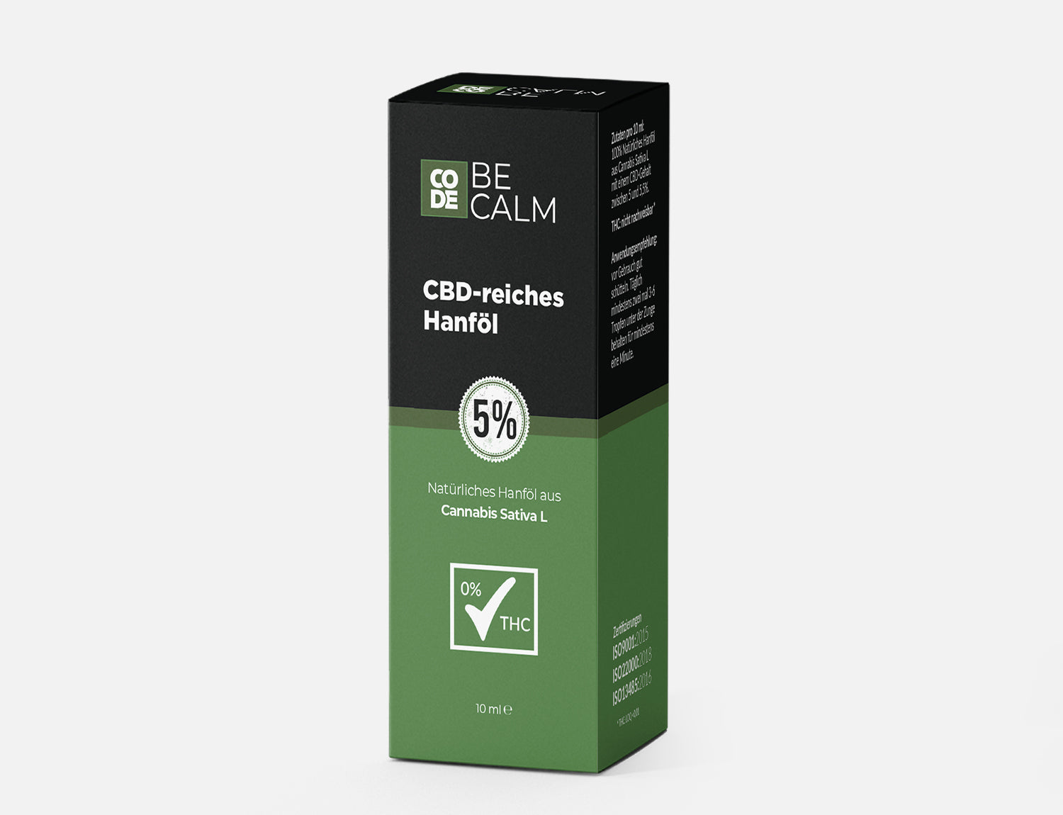 Vollspektrum CBD Öl 5% von Code Be Calm