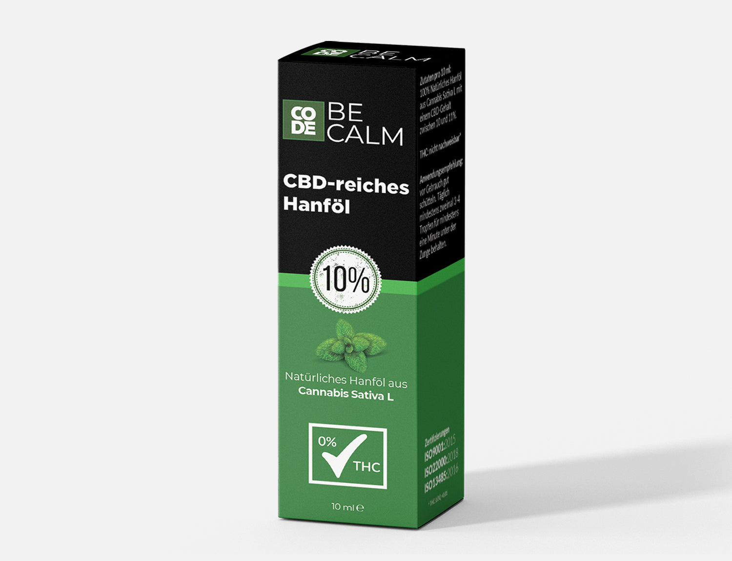 CBD Vollspektrum Öl Minze  von Code Be Calm