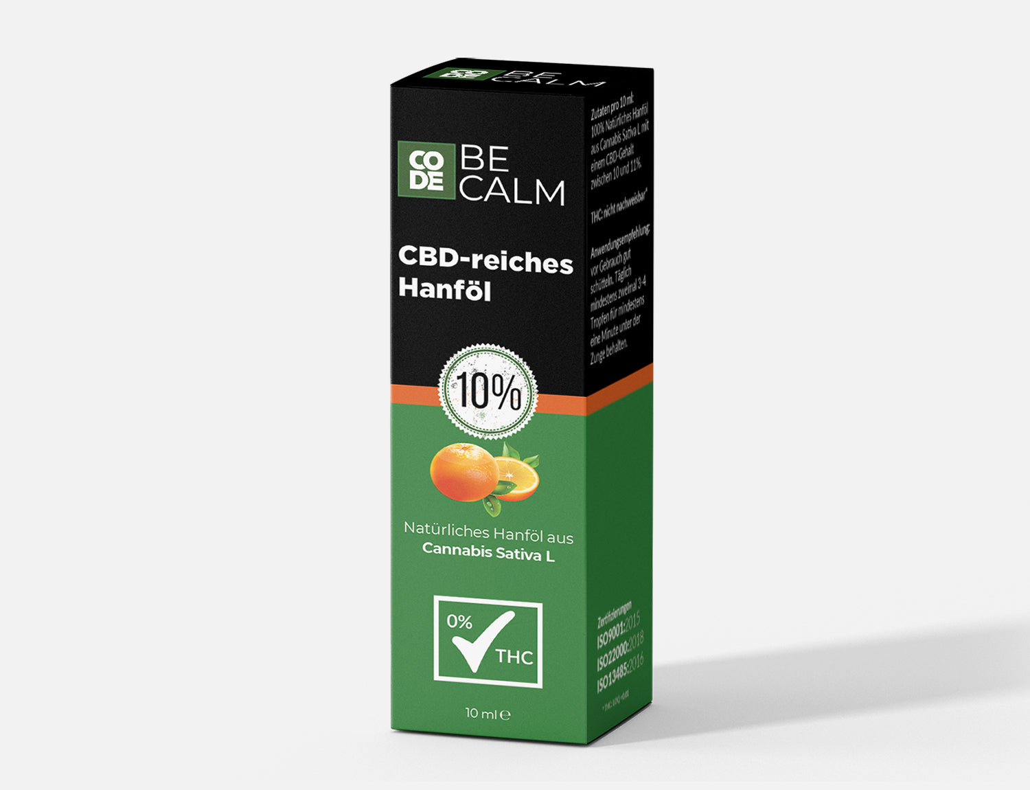 CBD Vollspektrum Öl Orange von Code Be Calm